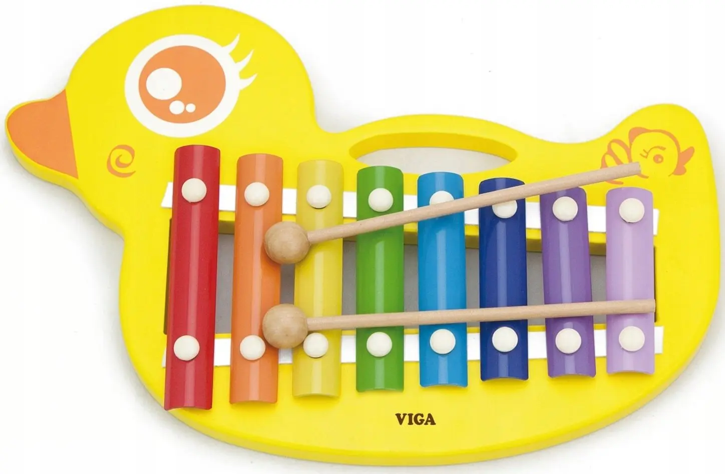 Xilofon Viga Wooden Duck 59769 (Yellow)
