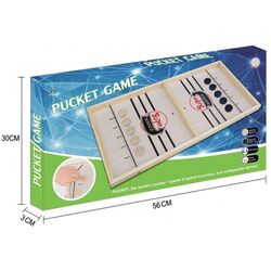 Joc de masa AliBibi Pucket Game Hokey Slide (Wood) Thumb