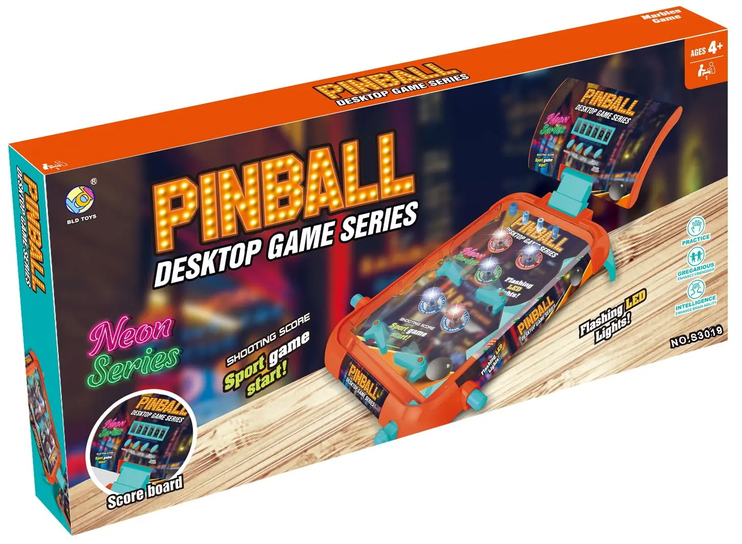 Joc de masa BLD Toys Pinball S3019 (Orange) - 3