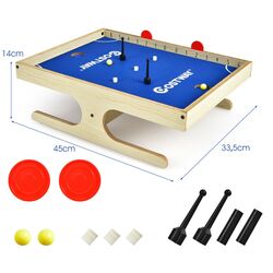 Настольный футбол Costway TY590676 (Natural/Blue) Thumb