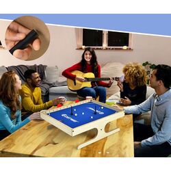 Настольный футбол Costway TY590676 (Natural/Blue) Thumb