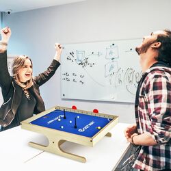 Настольный футбол Costway TY590676 (Natural/Blue) Thumb