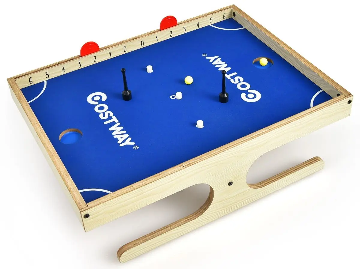 Настольный футбол Costway TY590676 (Natural/Blue)