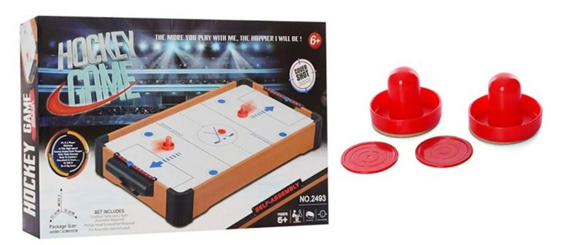 Aerohockey de masa Essa Toys 2490 (White/Wood)