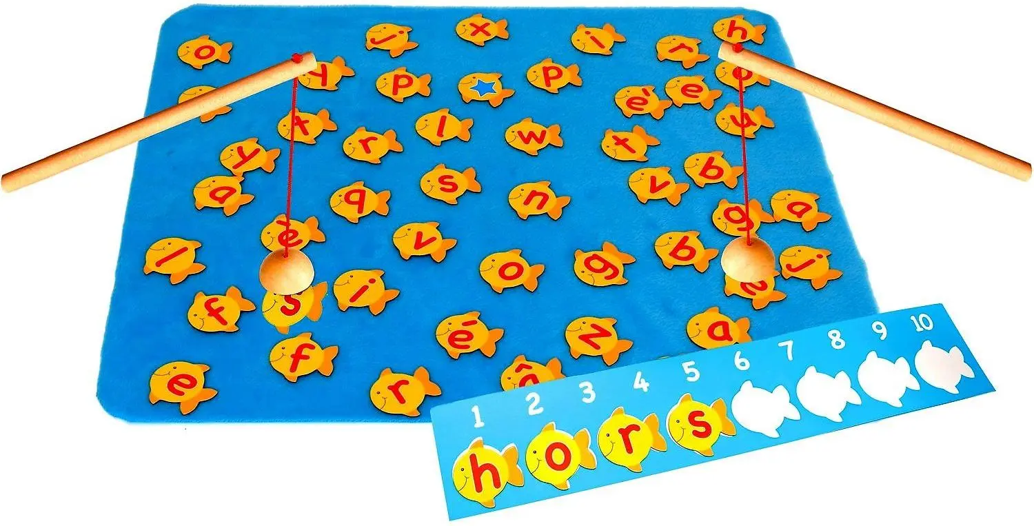 Настольная игра Fiesta Crafts Fish N Spell (Blue) - 2