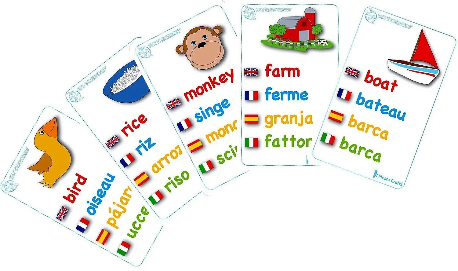 Настольная игра Fiesta Crafts Fish N Spell (Blue) - 3