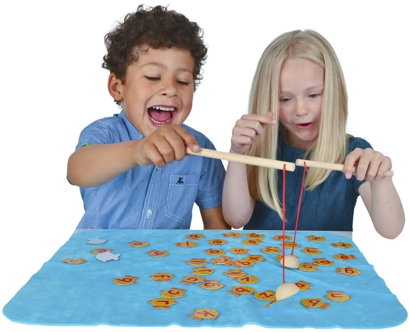 Настольная игра Fiesta Crafts Fish N Spell (Blue) - 4