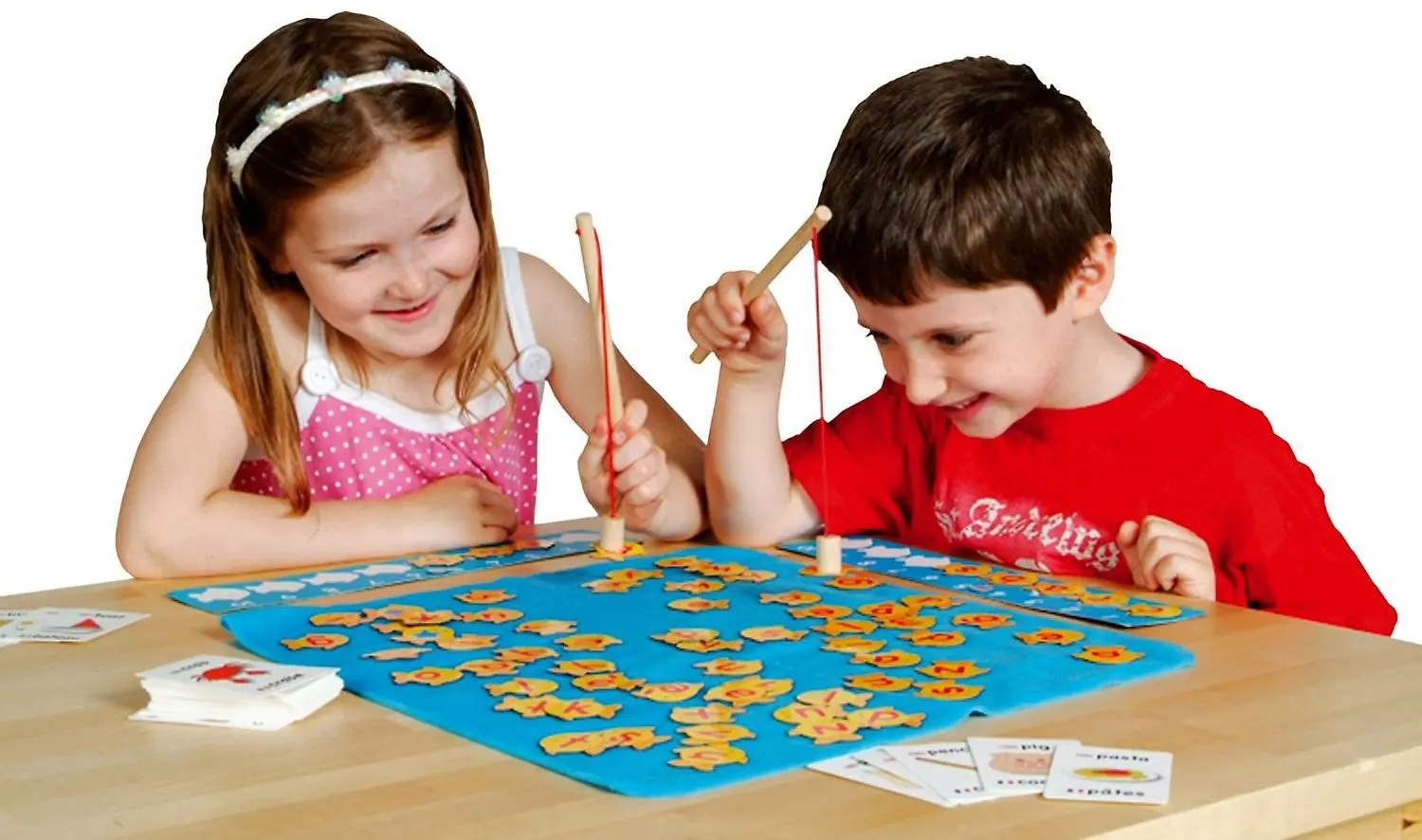 Настольная игра Fiesta Crafts Fish N Spell (Blue) - 5