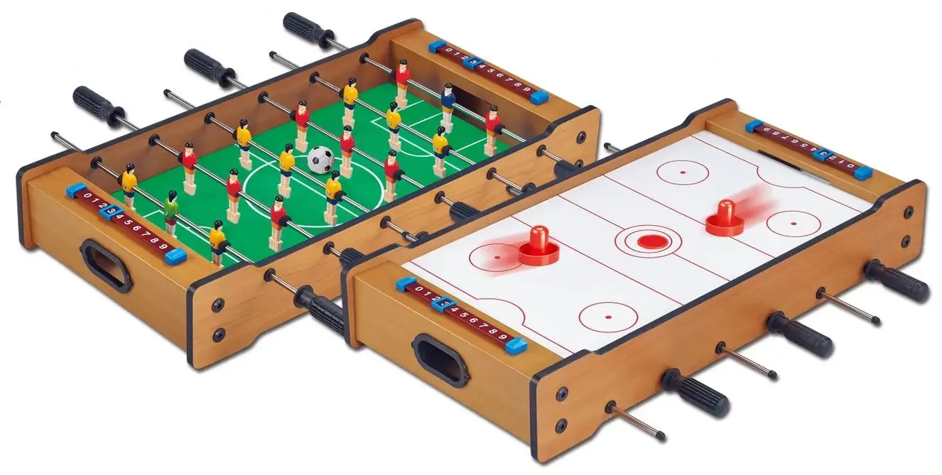 Настольная игра 2в1 LeanToys Foosball 15709 (Wood) - 4