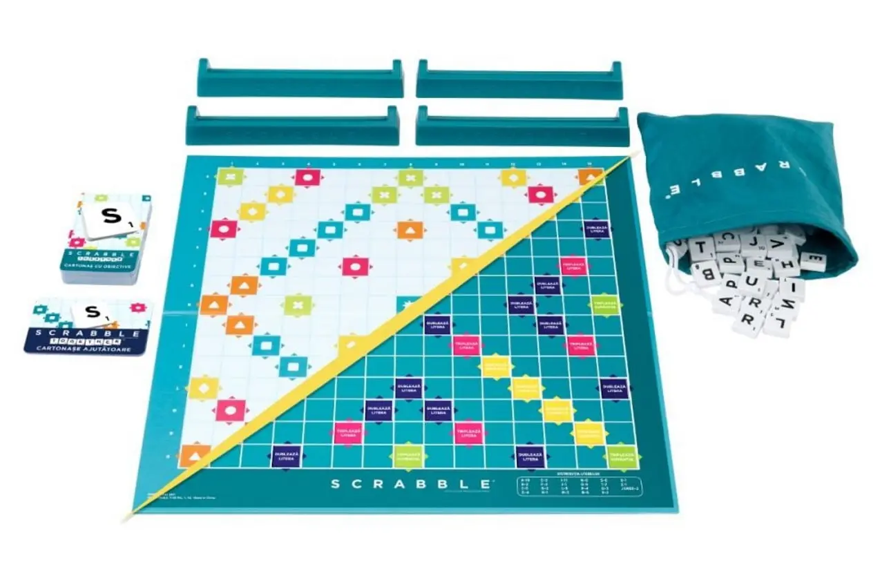 Joc de masa 2in1 Mattel Scrabble Core Refresh HXW11