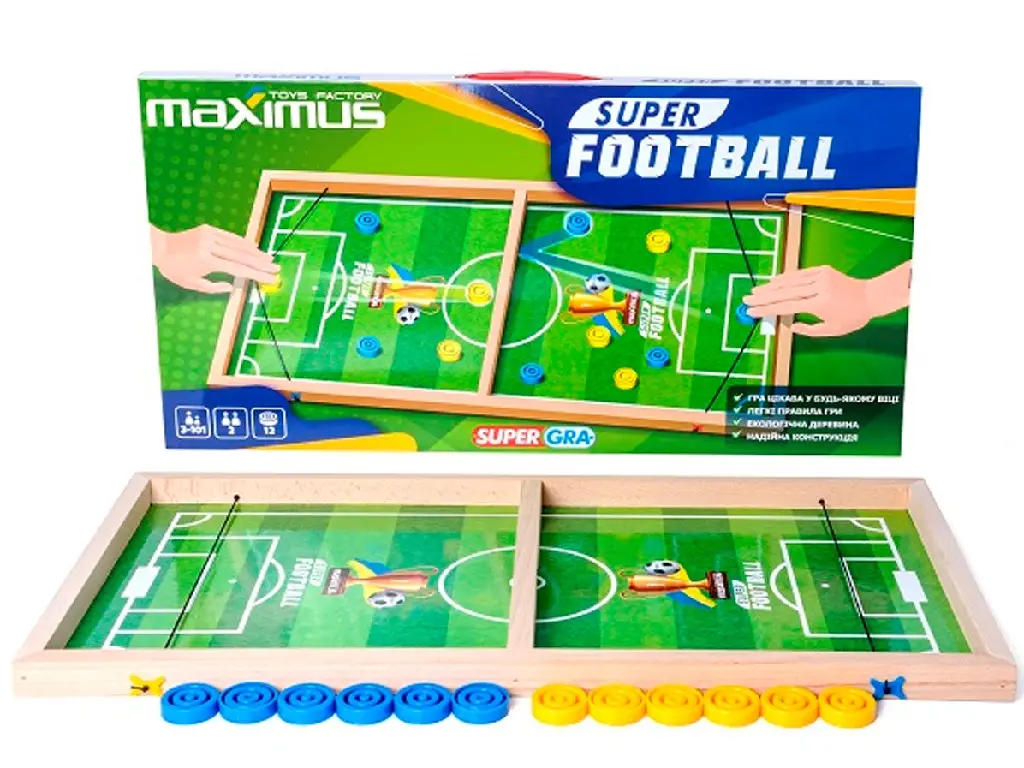 Joc de masa Maximus Super Football MX5479 (Green/Wood)