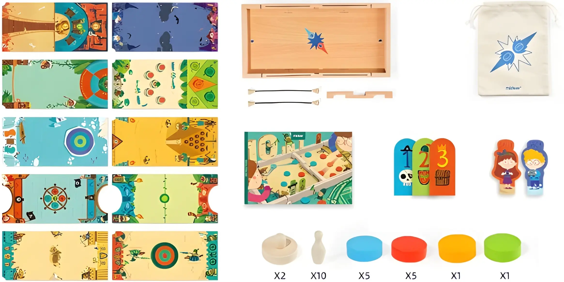 Joc de masa 10in1 Mideer Carron