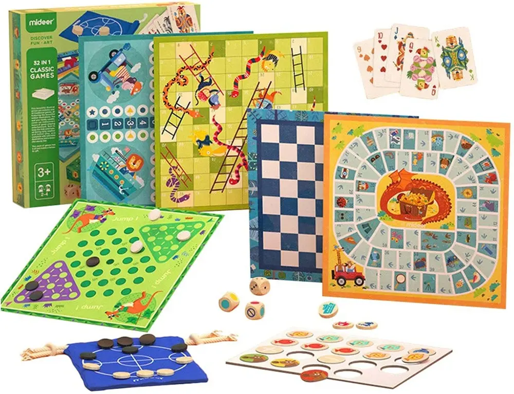 Joc de masa 32in1 Mideer Classic Games