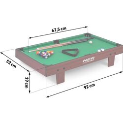 Masa de biliard Neo Sport NS-806 (Dark Brown) Thumb