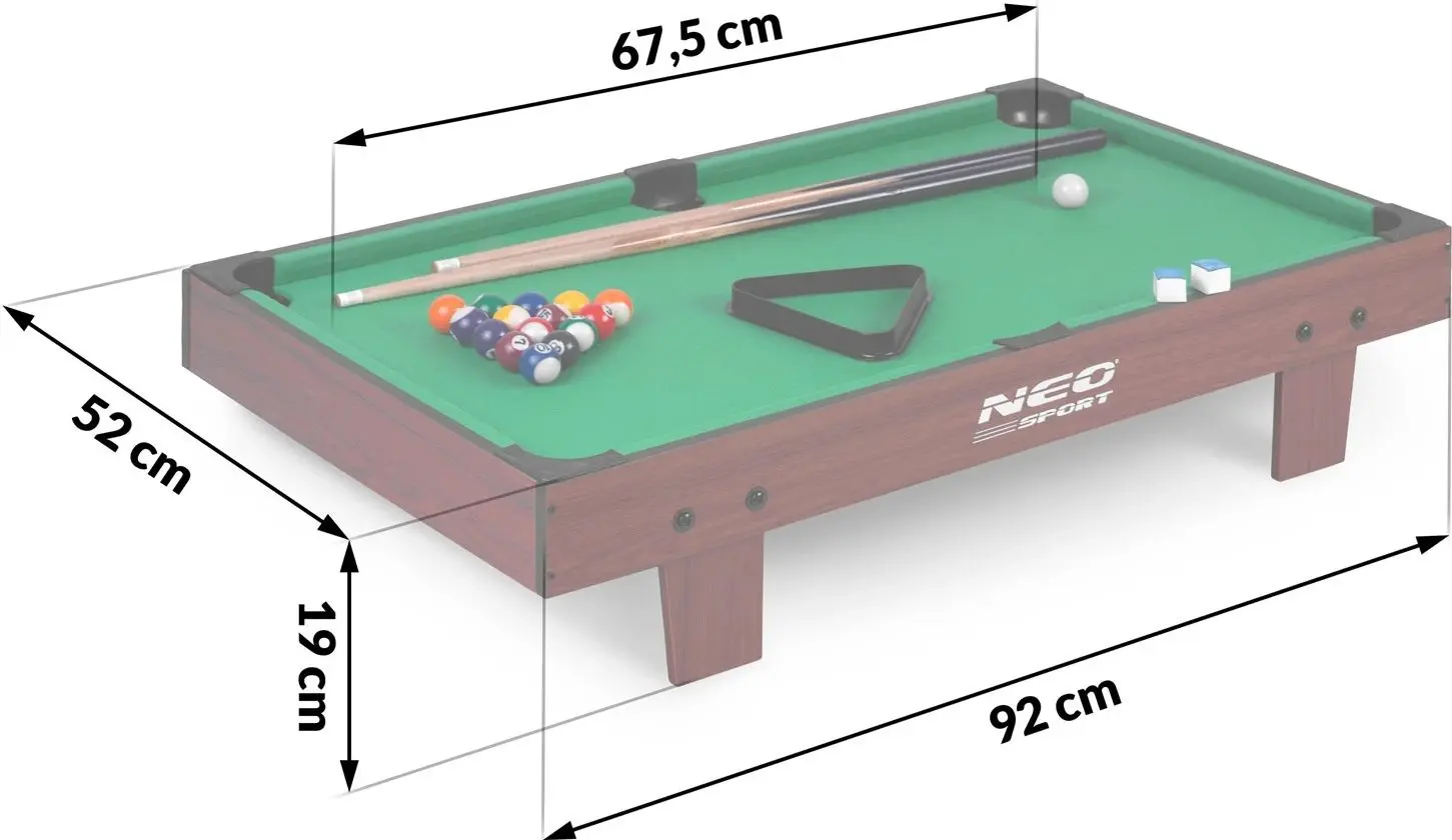 Masa de biliard Neo Sport NS-806 (Dark Brown)