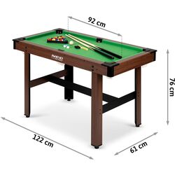 Бильярдный стол Neo Sport NS-807 (Dark Brown) Thumb