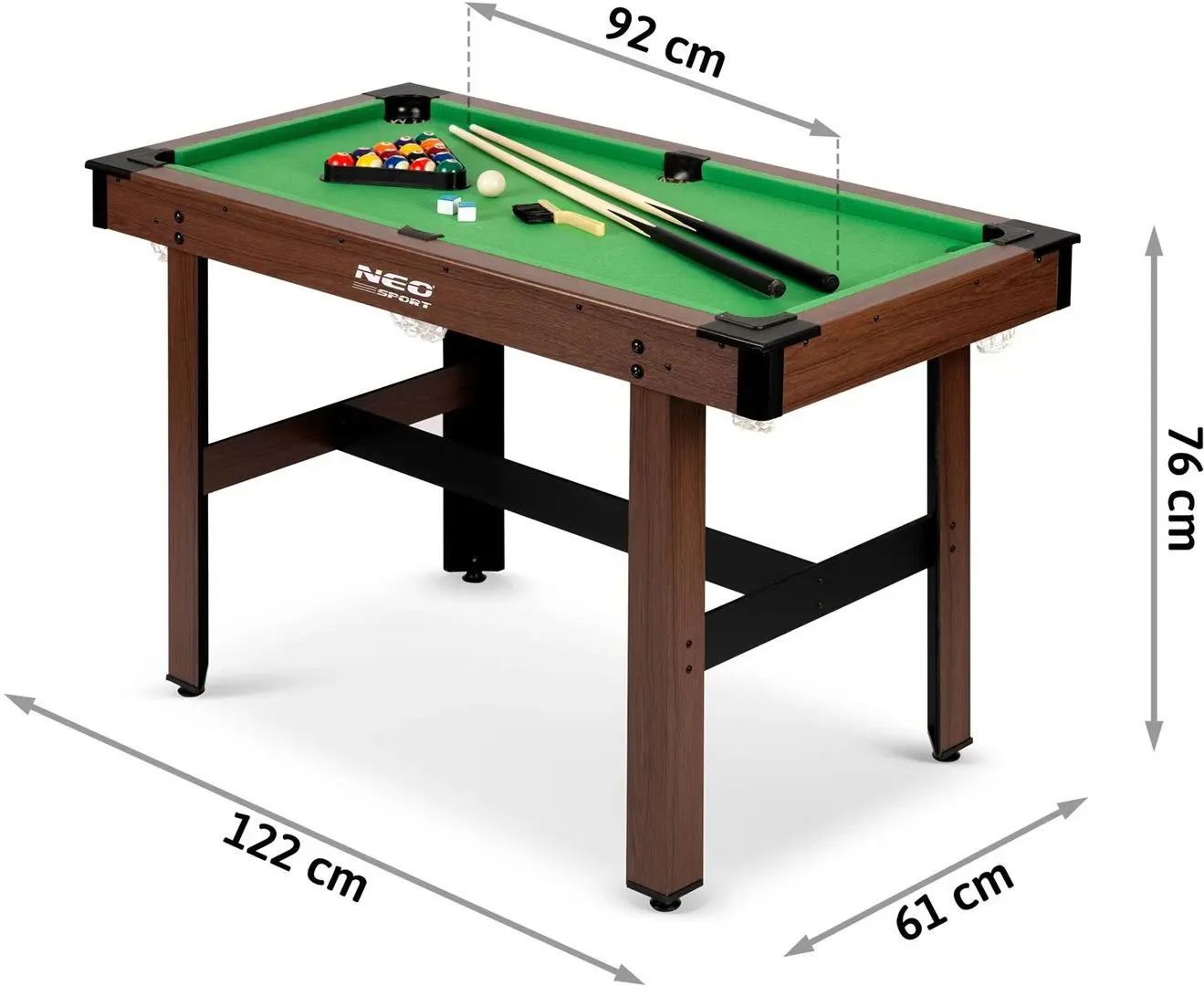 Бильярдный стол Neo Sport NS-807 (Dark Brown)