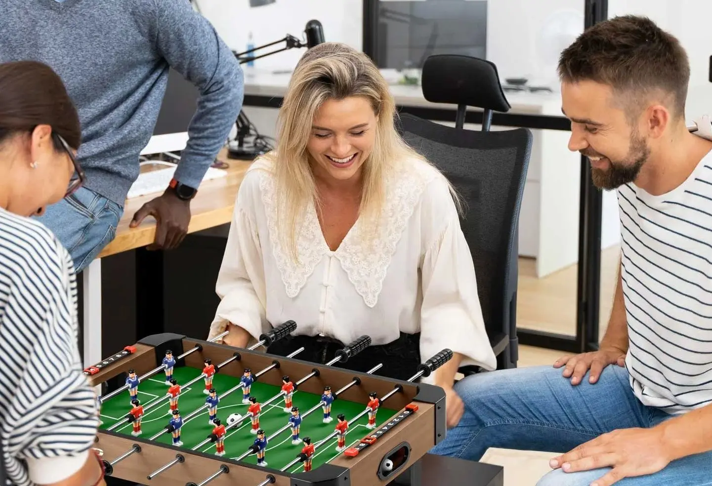 Настольный футбол Neo Sport NS-437 (Wood)