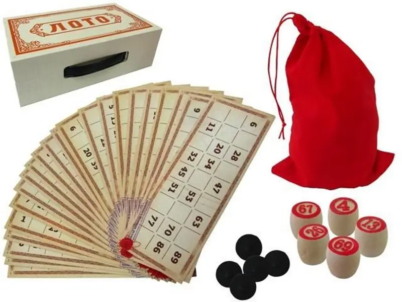 Набор для игры в Лото 38323 (Beige/Red)