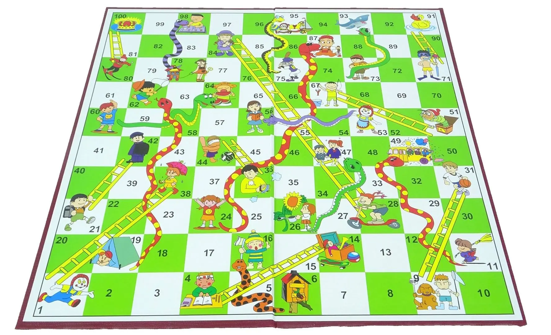 Настольная игра 2в1 Snakes and Ladders 558485