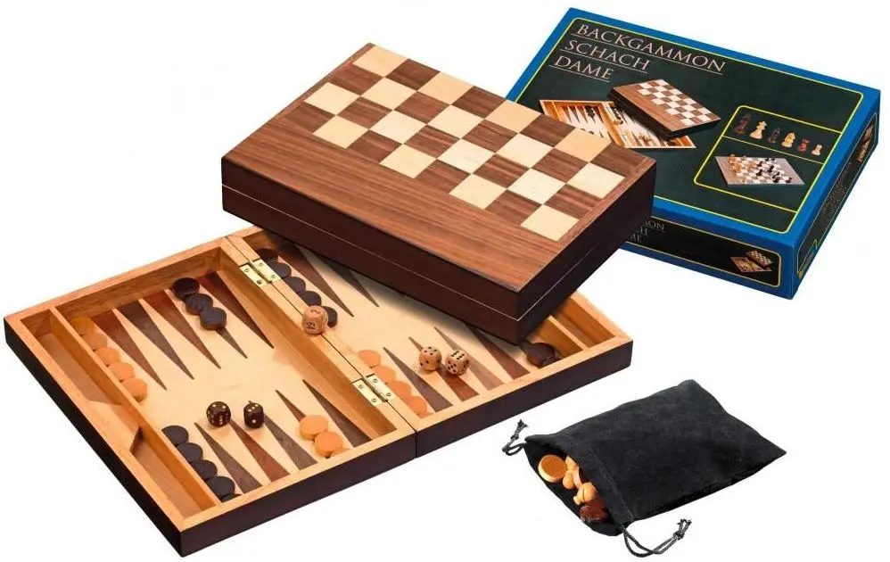 Joc de masa 3in1 Philos Germany 2508 (Bej/Black)