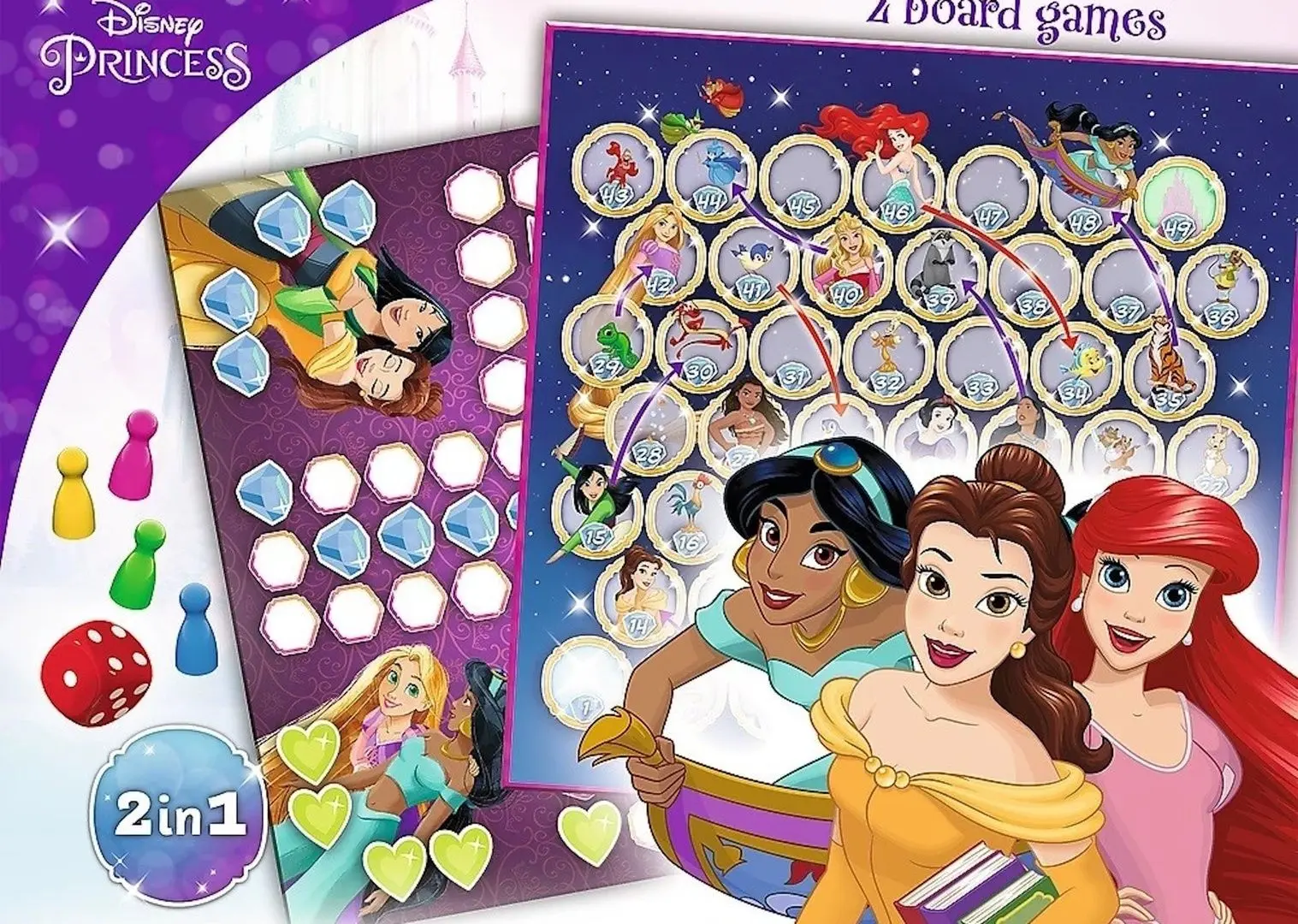 Joc de masa Trefl Disney Princess Ludo&Snakes 02418 - 2