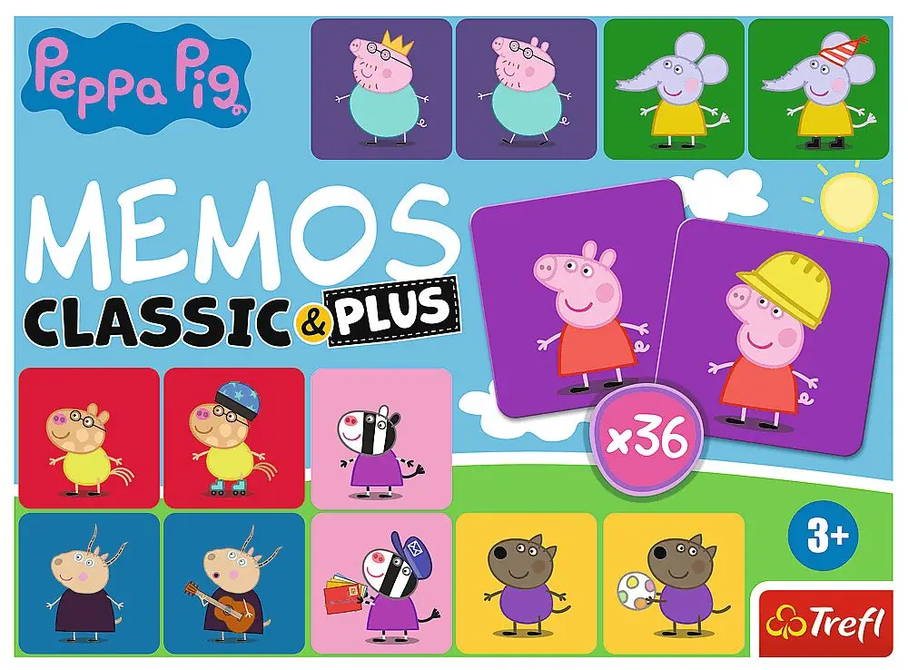 Joc de masa Trefl Memos Classic & Plus Peppa Pig - 3