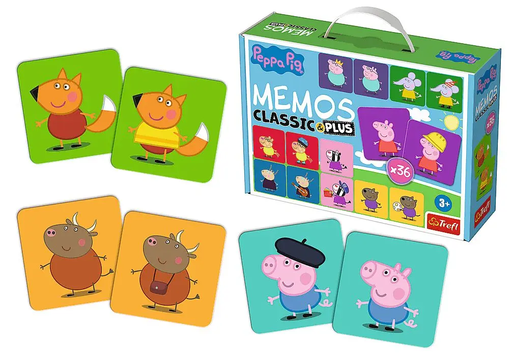 Joc de masa Trefl Memos Classic & Plus Peppa Pig