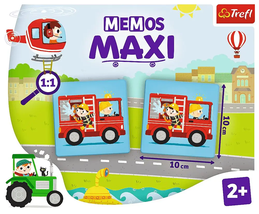 Настольная игра Trefl Memos Maxi Vehicles - 3