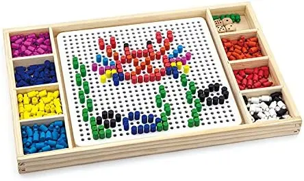 Настольная игра Viga Toys Create Pattern with Beads and Ludo 59990