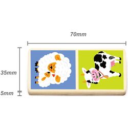 Joc de masa Viga Toys Domino Farm (Multicolor) Thumb