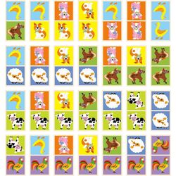 Joc de masa Viga Toys Domino Farm (Multicolor) Thumb