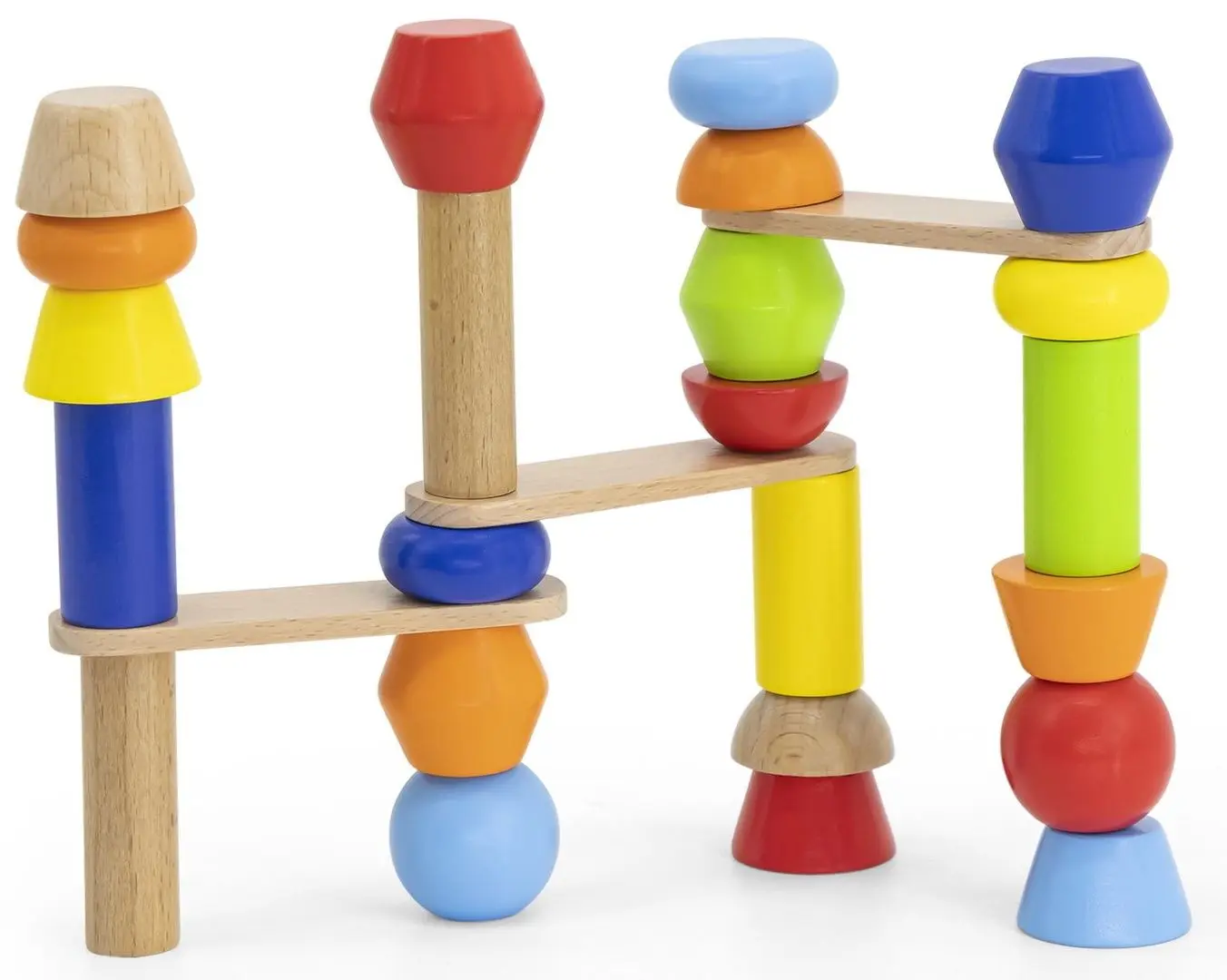 Joc de masa Viga Block Tower Bulding 44679 (Multicolor) - 2