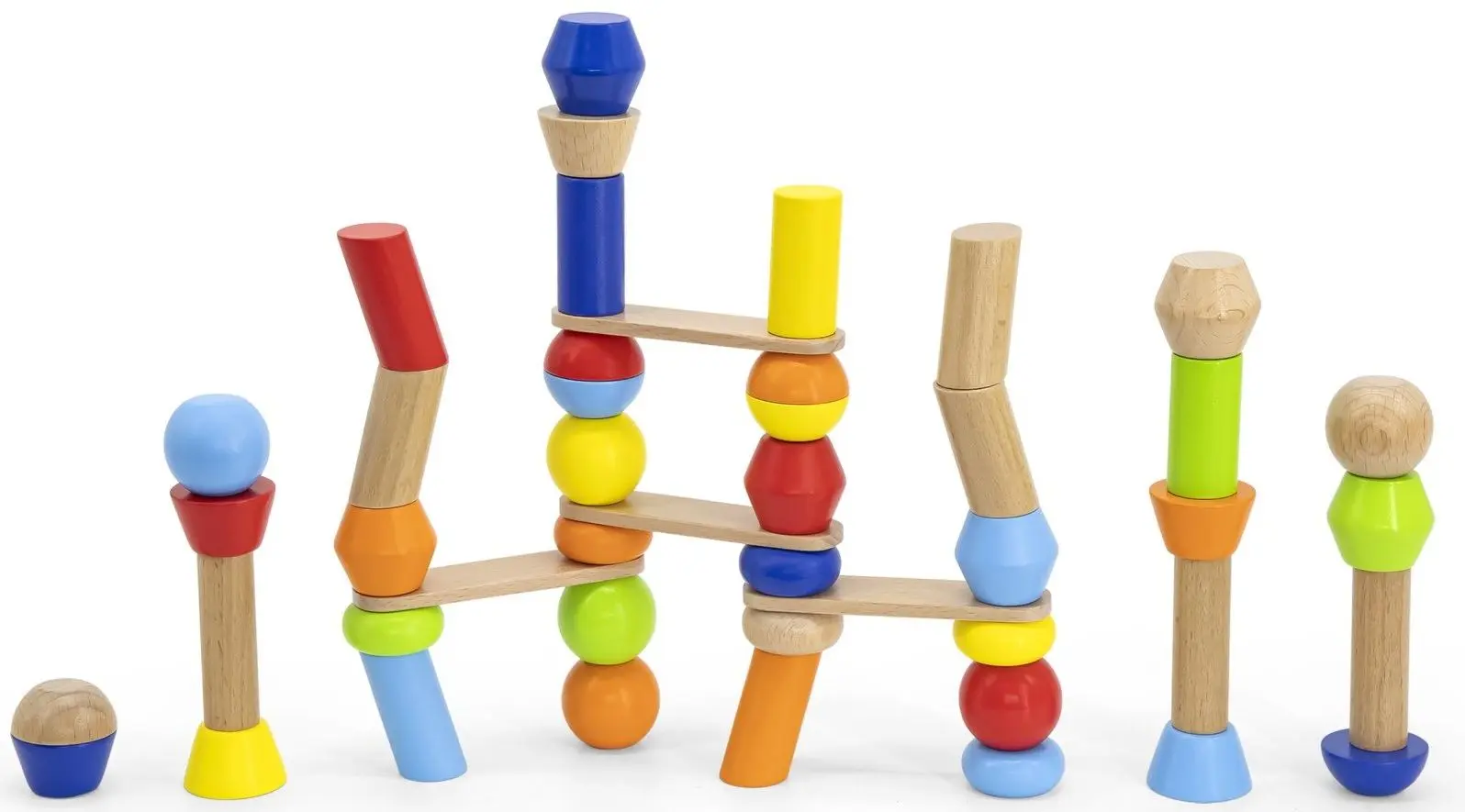 Joc de masa Viga Block Tower Bulding 44679 (Multicolor) - 3