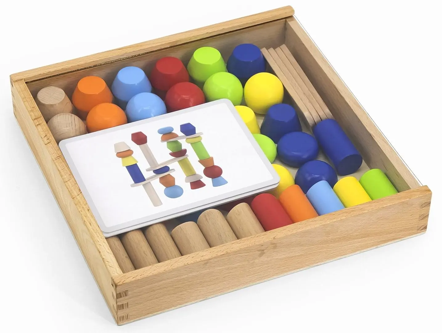 Joc de masa Viga Block Tower Bulding 44679 (Multicolor)