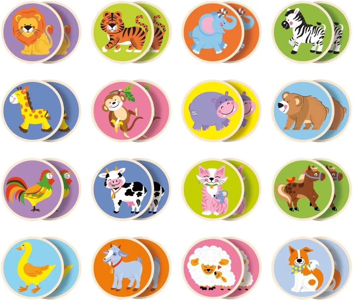 Настольная игра Viga Memory Set Animals 51308