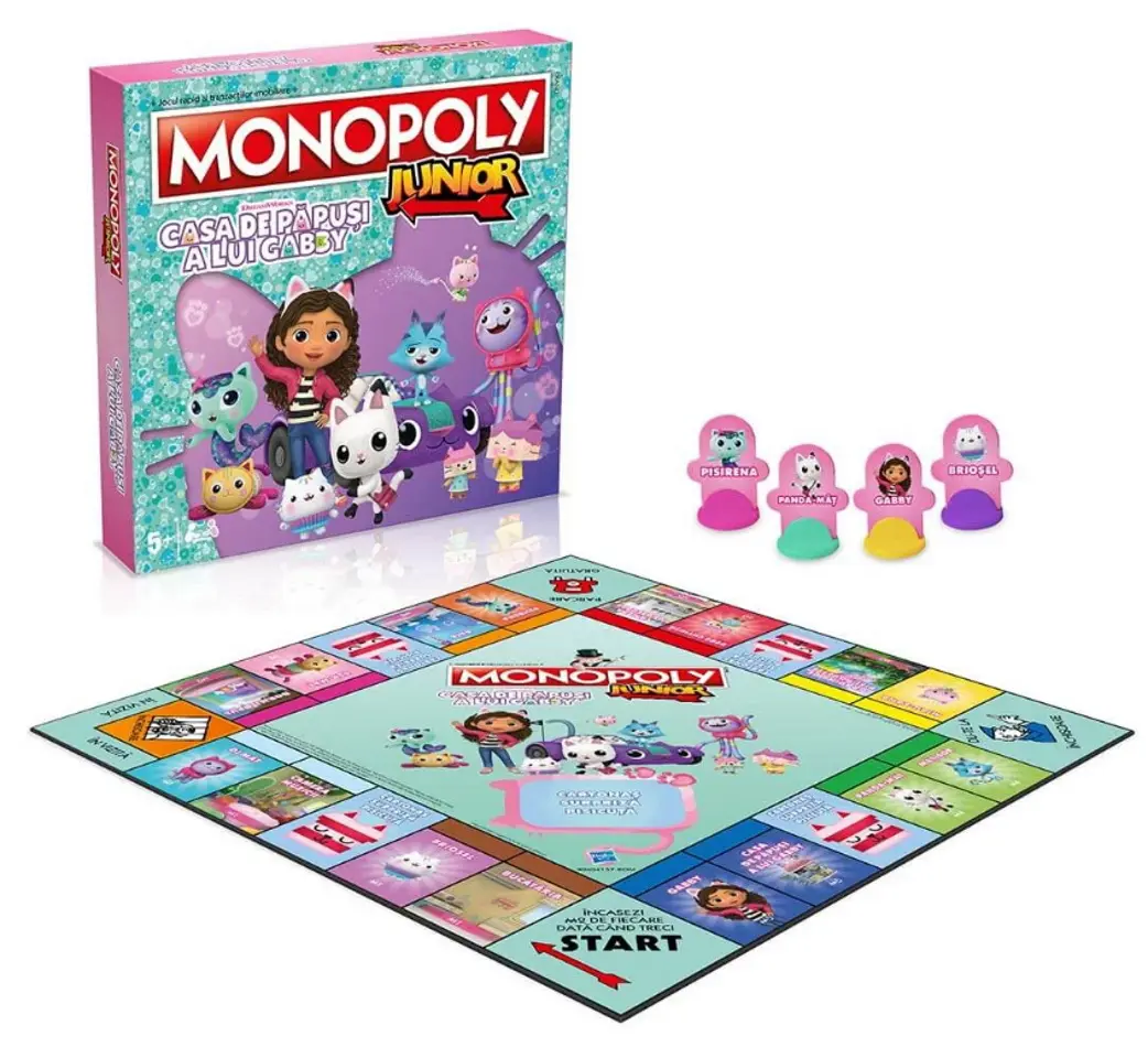 Joc de masa Winning Moves Gabby's Dollhouse Monopoly Junior