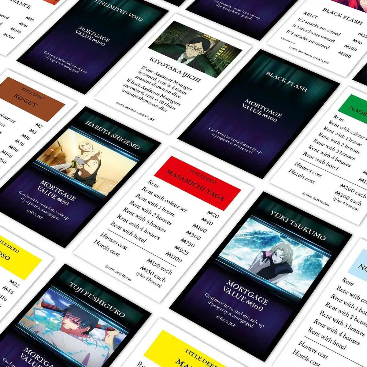 Joc de masa Winning Moves Jujutsu Kaisen Monopoly