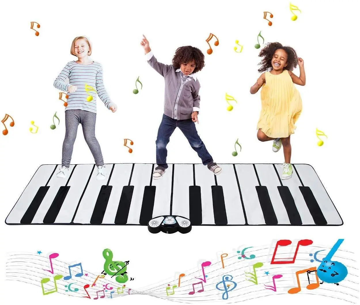 Игра напольная Zippy Mat Super Gigantic Keyboard Playmat (White/Black) - 5