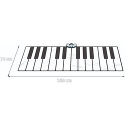Игра напольная Zippy Mat Super Gigantic Keyboard Playmat (White/Black) Thumb