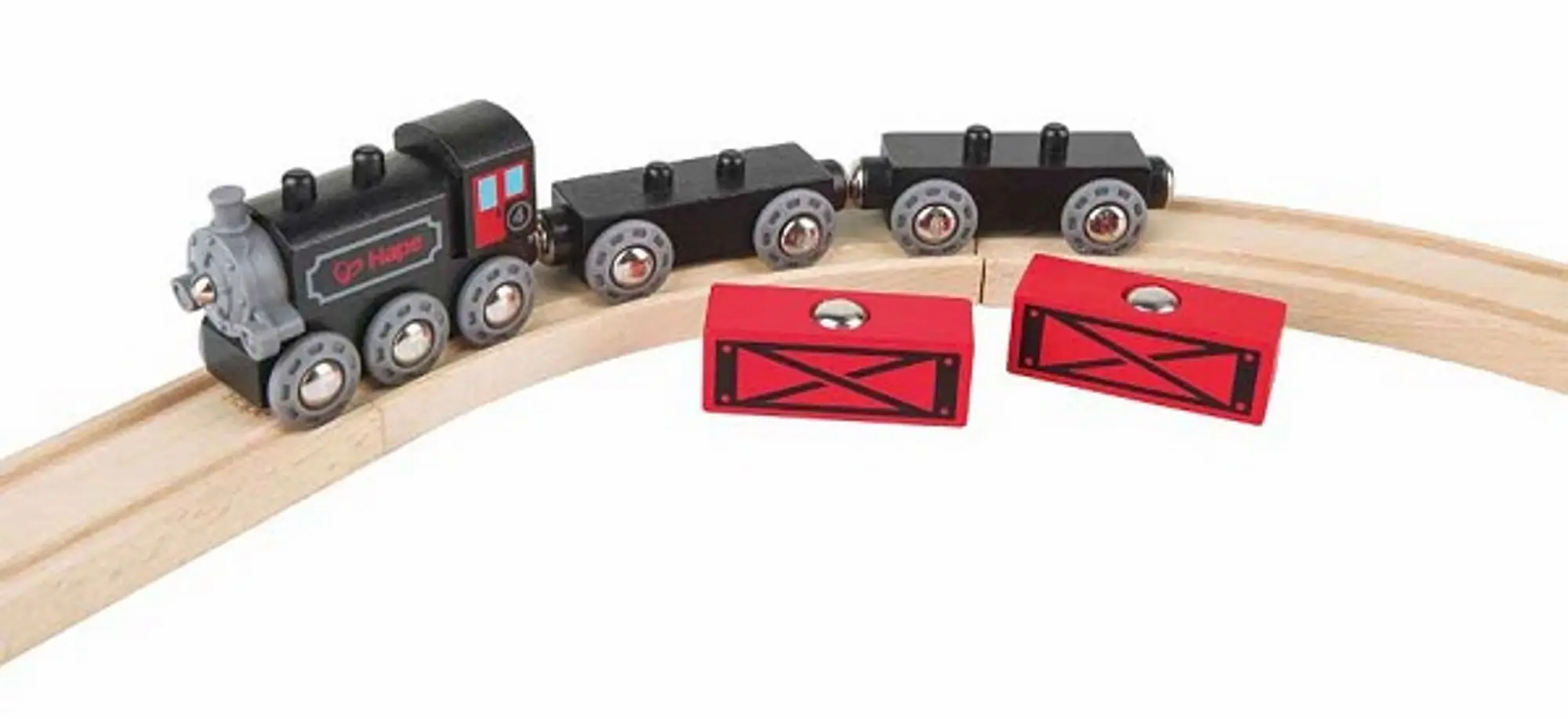 Грузовой паровозик Hape E3717 (Black/Red) - 3