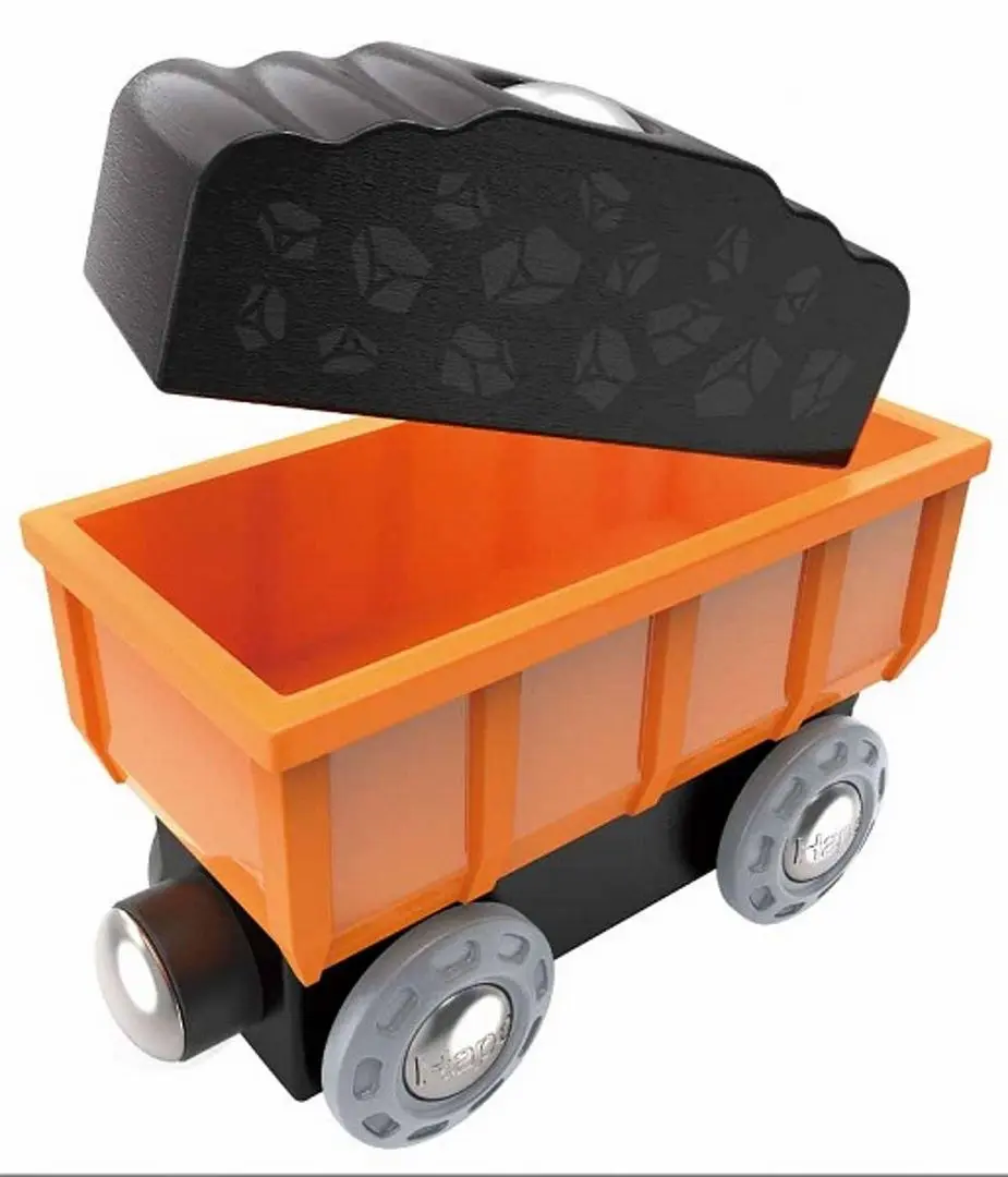 Грузовой паровозик Hape E3718 (Green/Orange) - 4