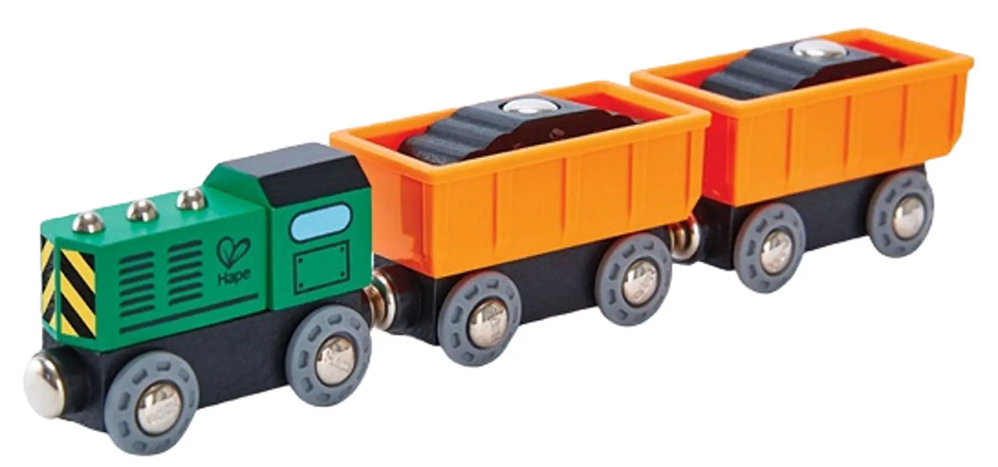 Грузовой паровозик Hape E3718 (Green/Orange)