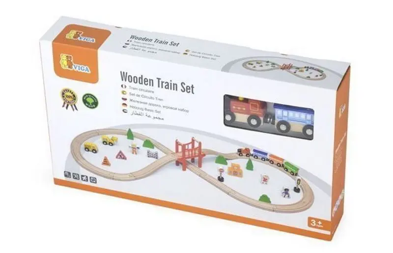 Tren cu sine Viga Toys Train 50266 (Multicolor) - 4