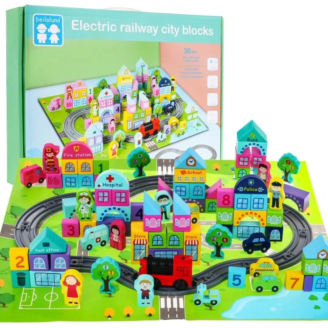 Конструктор Beilaluna Electric Railway City Blocks BLLN-3515 (Multicolor) - 3