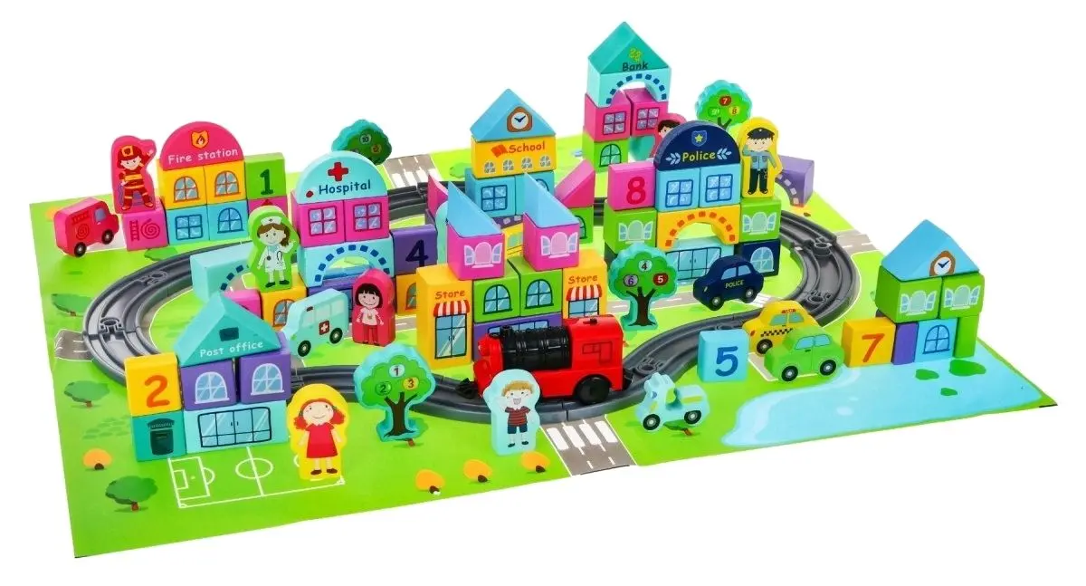 Конструктор Beilaluna Electric Railway City Blocks BLLN-3515 (Multicolor)