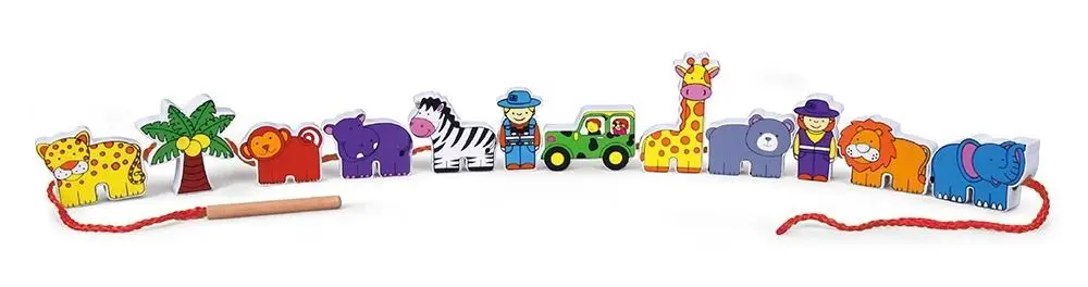Cuburi educative Viga Toys Zoo 59549 (Multicolor)