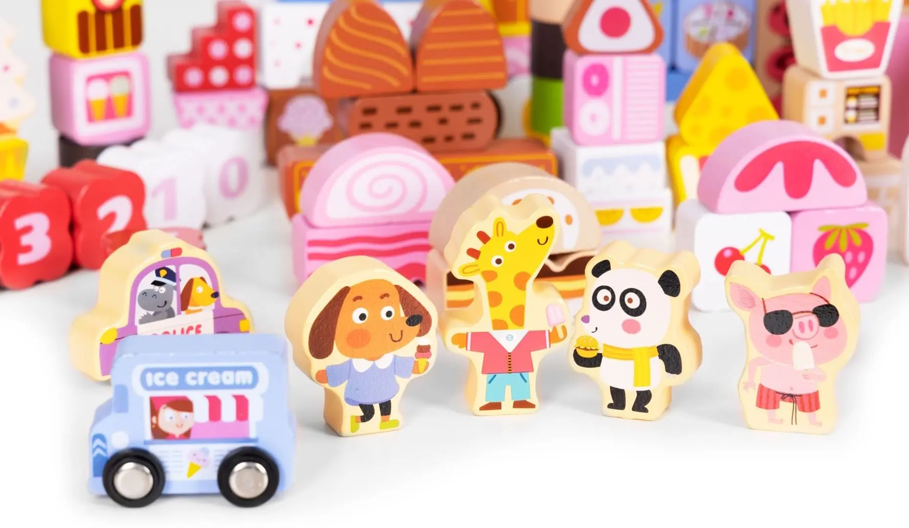 Constructor Ecotoys Candy City ME433 (Multicolor) - 4