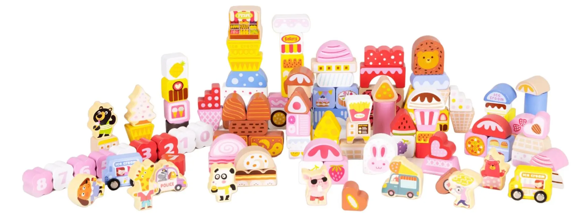 Constructor Ecotoys Candy City ME433 (Multicolor)