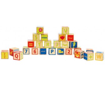 Cuburi educative Hape ABC Blocks E0419